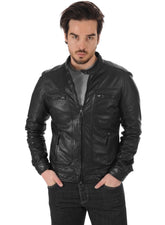 Men’s Genuine Leather Jacket MJ 03