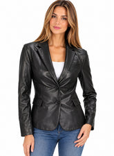 Women’s Genuine Leather Blazer WB 01
