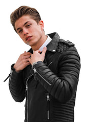 Men’s Genuine Leather Jacket MJ 01