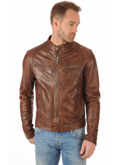 Men’s Genuine Leather Jacket MJ 02