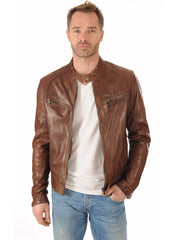 Men’s Genuine Leather Jacket MJ 02
