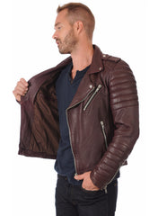 Men’s Genuine Leather Jacket MJ 04