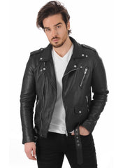 Men’s Genuine Leather Jacket MJ 05