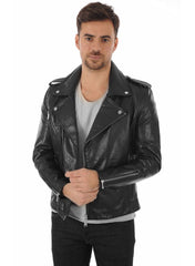 Men’s Genuine Leather Jacket MJ 10