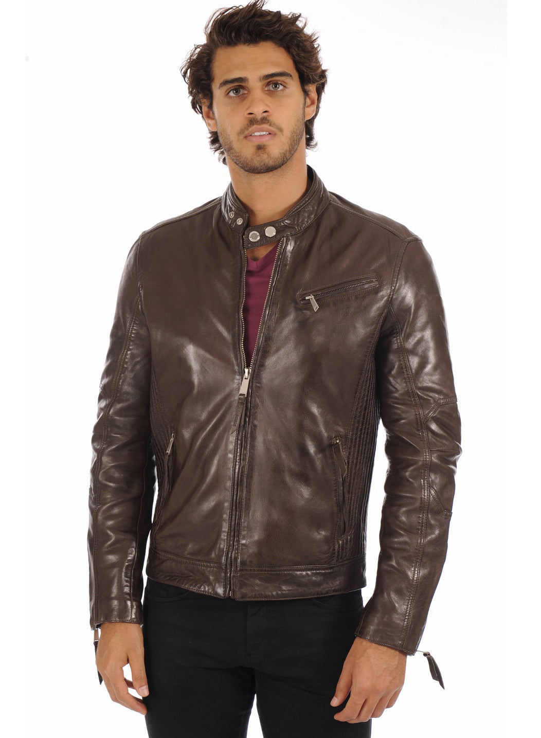 Men’s Genuine Leather Jacket MJ 14