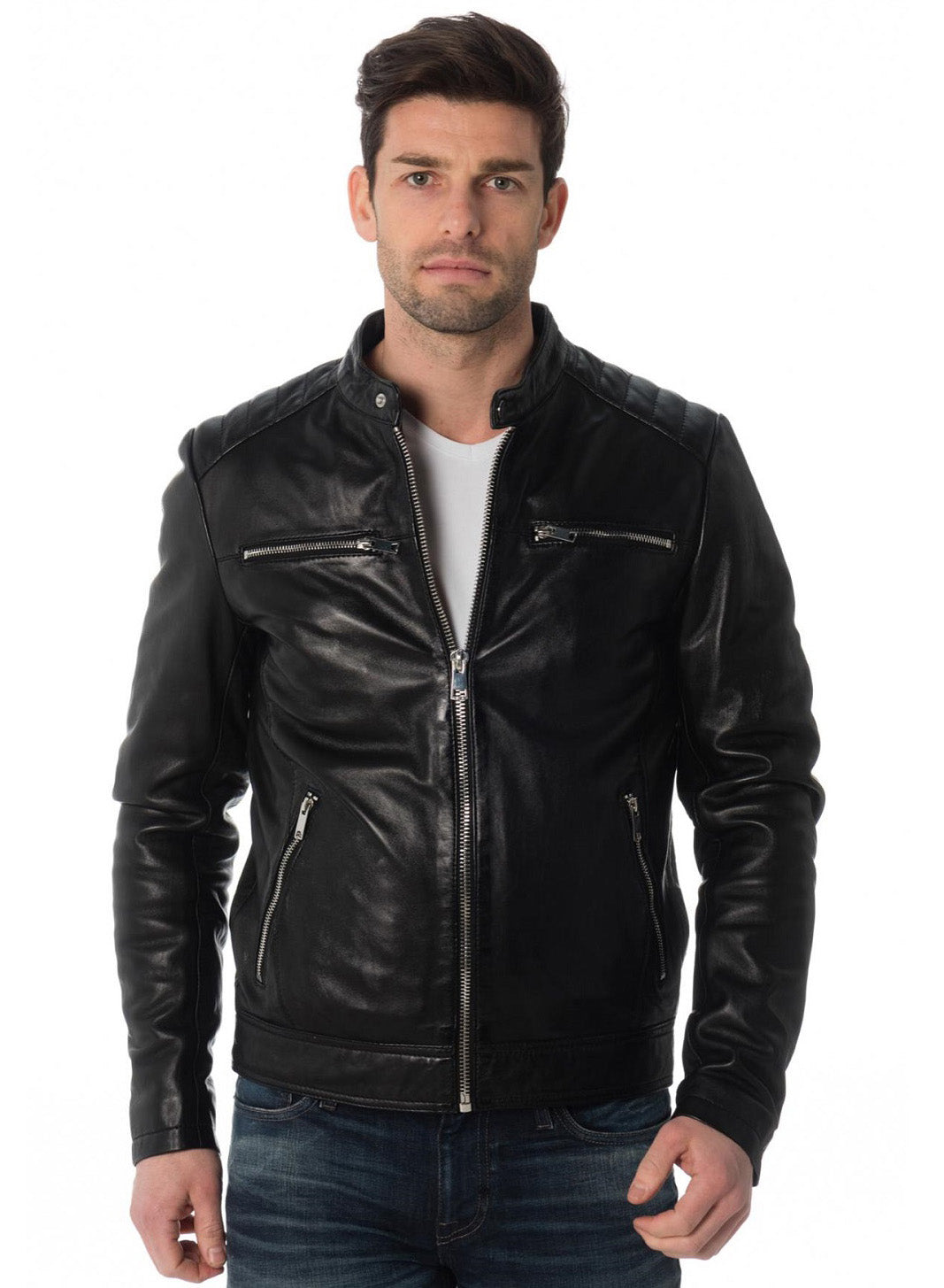 Men’s Genuine Leather Jacket MJ 18