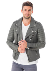 Men’s Genuine Leather Jacket MJ 22