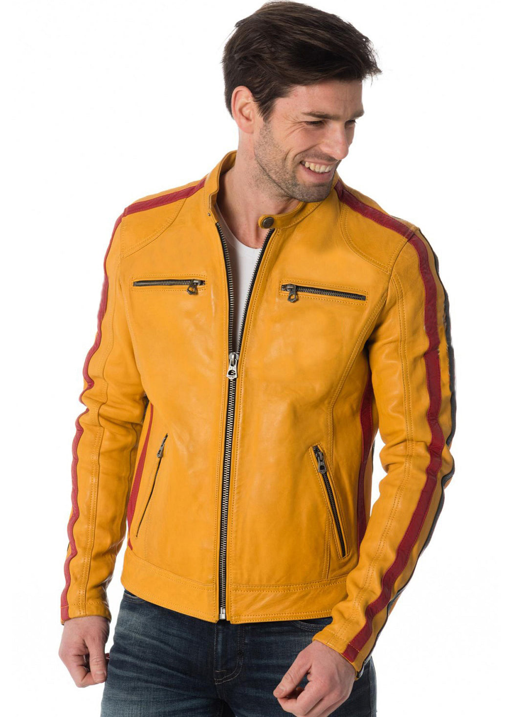 Men’s Genuine Leather Jacket MJ 25