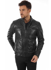Men’s Genuine Leather Jacket MJ 27