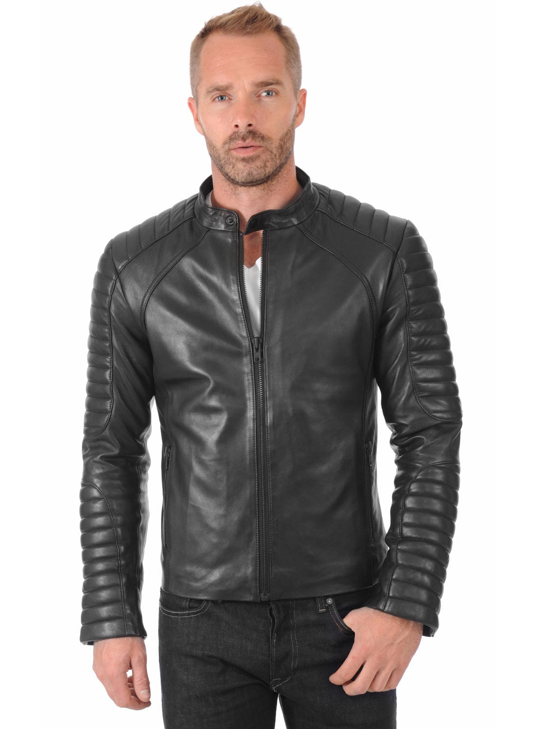 Men’s Genuine Leather Jacket MJ 30