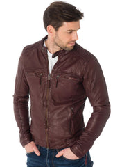 Men’s Genuine Leather Jacket MJ 32