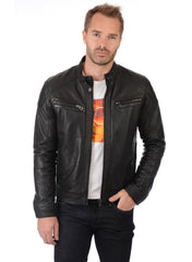 Men’s Genuine Leather Jacket MJ 34