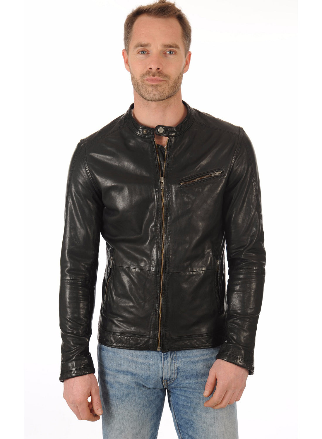 Men’s Genuine Leather Jacket MJ 36