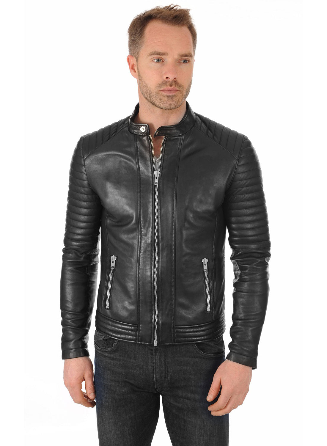 Men’s Genuine Leather Jacket MJ 38