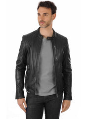 Men’s Genuine Leather Jacket MJ 39