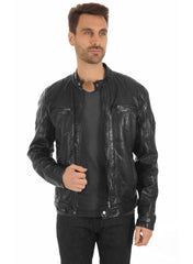 Men’s Genuine Leather Jacket MJ 43