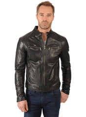 Men’s Genuine Leather Jacket MJ 07